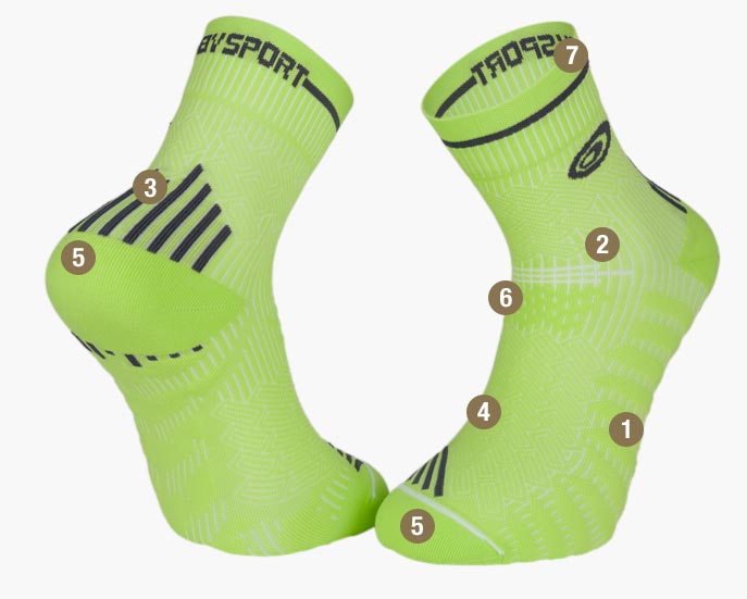 Socks RUN MARATHON pistache